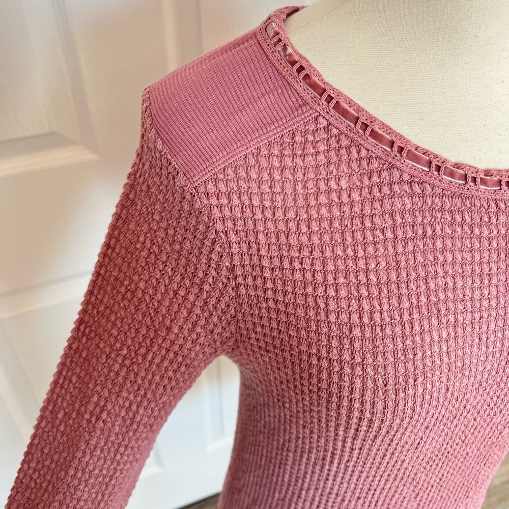 Sundance Women’s Sweater Dusty Rose / Pink Knit Size XS - Picture 4 of 11